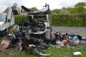Wohnmobil ausgebrannt Koeln Porz Linder Mauspfad P038